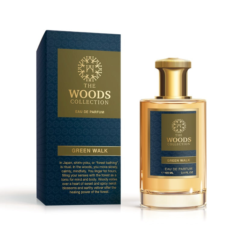 The Woods Collection Green Walk EDP fragrance bottle