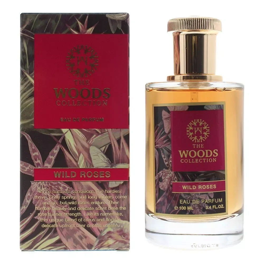The Woods Collection Wild Roses EDP fragrance bottle