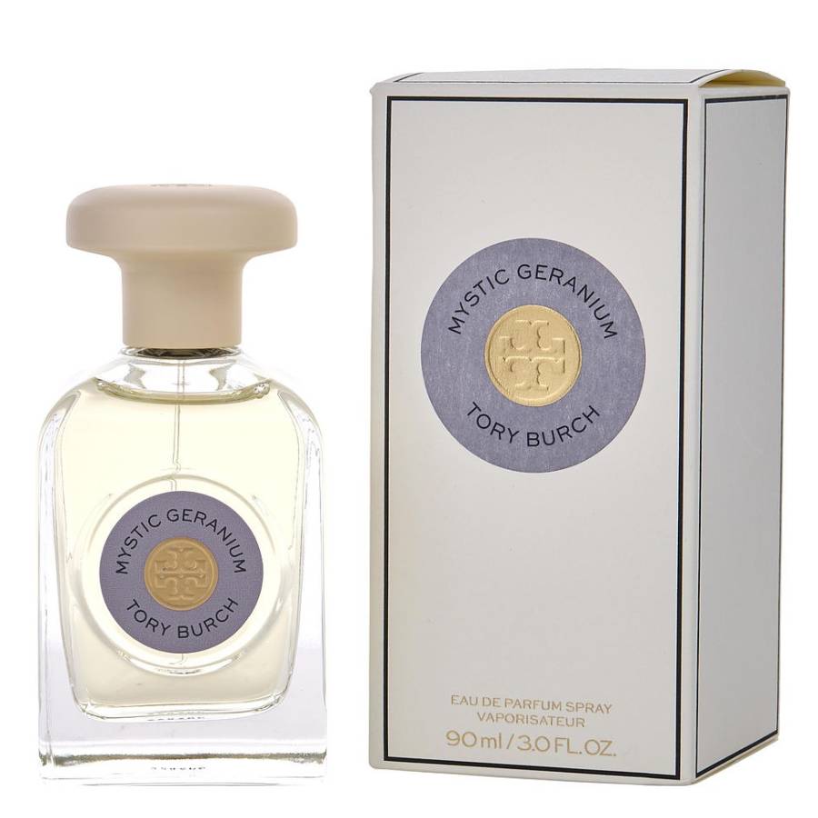 Tory Burch Mystic Geranium EDP fragrance bottle