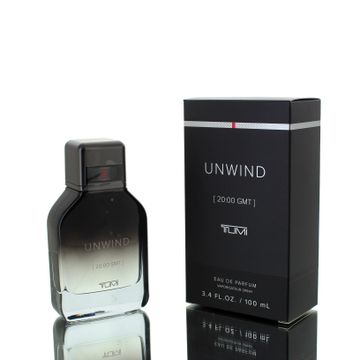 Tumi Unwind EDP fragrance bottle