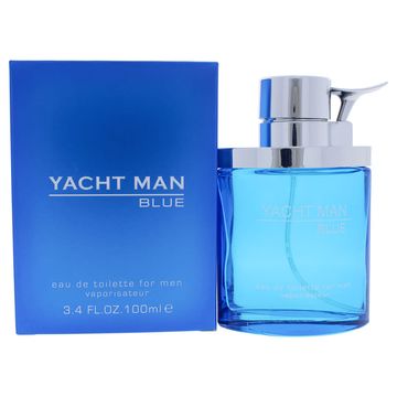 Yacht Man Blue EDT fragrance bottle