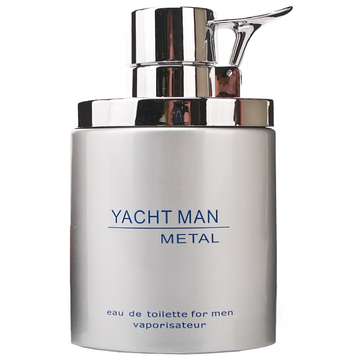 Yacht Man Metal EDT fragrance bottle