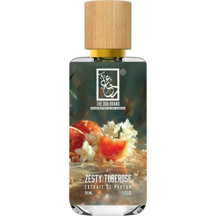 The Dua Brand Zesty Tuberose fragrance bottle