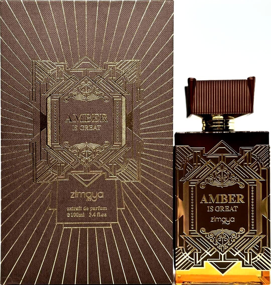 Zimaya Amber Is Great EXTRAIT fragrance bottle