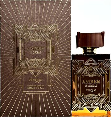 Zimaya Amber Is Great EXTRAIT fragrance bottle
