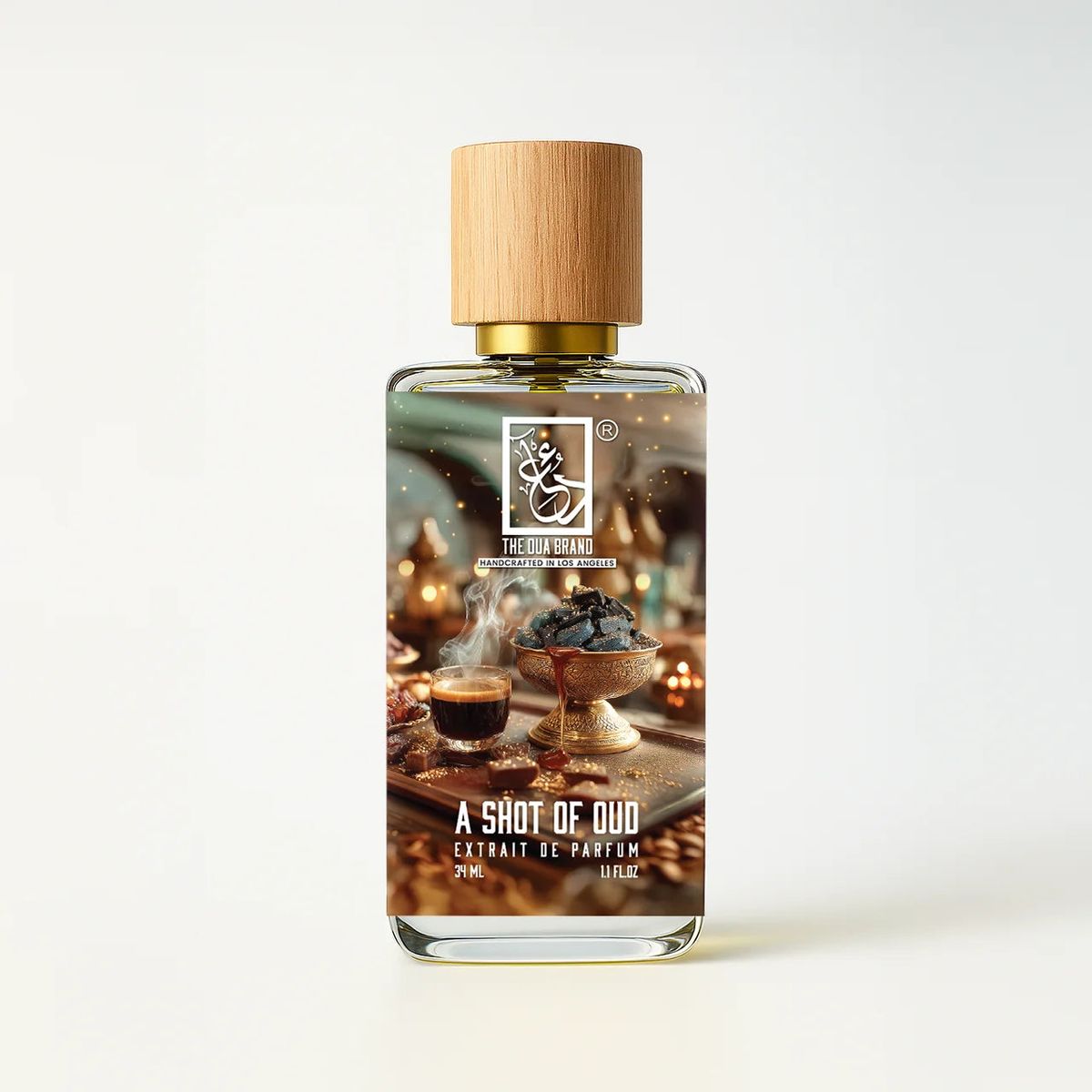 The Dua Brand A Shot of Oud 2026 fragrance bottle