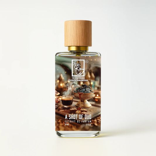 The Dua Brand A Shot of Oud 2026 fragrance bottle