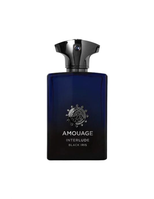 Amouage Interlude Black Iris Eau de Parfum — bottle on a white background