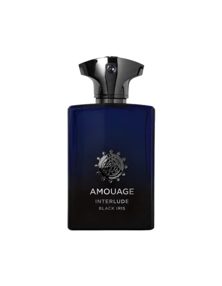 Amouage Interlude Black Iris Eau de Parfum — bottle on a white background