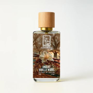 The Dua Brand Ancient Vanilla Woods 2026 fragrance bottle