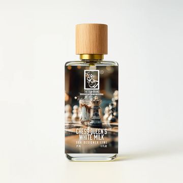 The Dua Brand Chess Queen's White Milk 2026 fragrance bottle