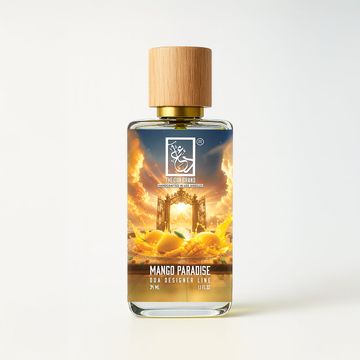 The Dua Brand Mango Paradise fragrance bottle