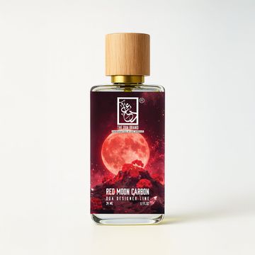 The Dua Brand Red Moon Carbon fragrance bottle