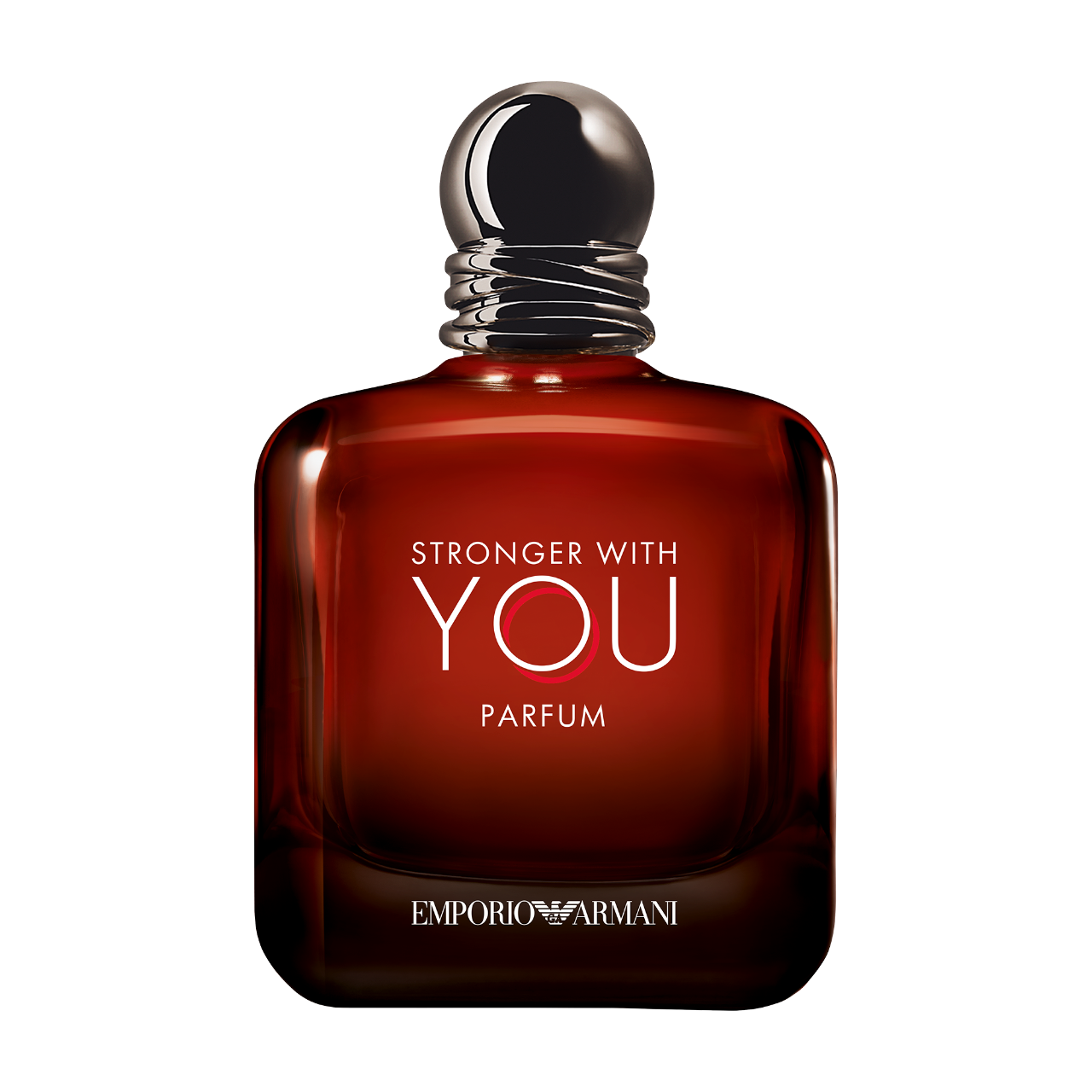 Emporio Armani Stronger With You Parfum — bottle on a transparent background