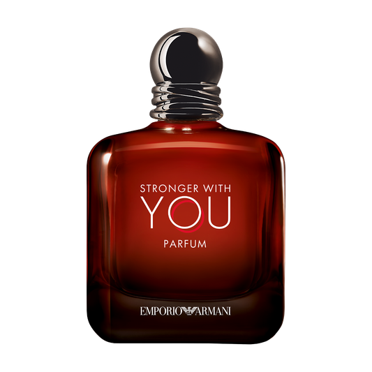 Emporio Armani Stronger With You Parfum — bottle on a transparent background