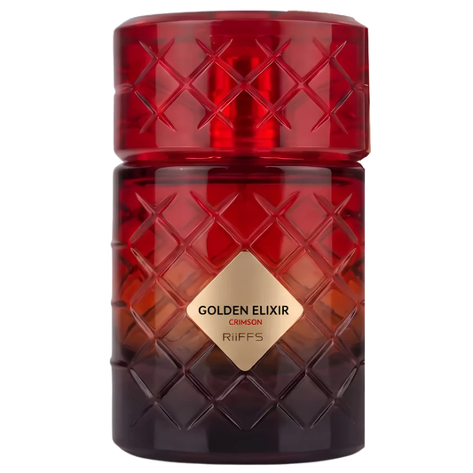 Riiffs Perfumes Golden Elixir Crimson 2026 fragrance bottle