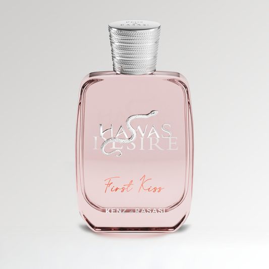 Rasasi Hawas Desire First Kiss 2026 fragrance bottle