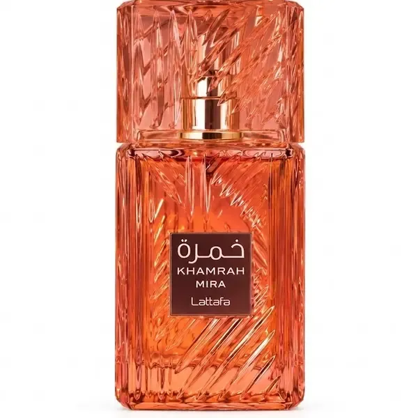 Lattafa Khamrah Mira 2026 fragrance bottle