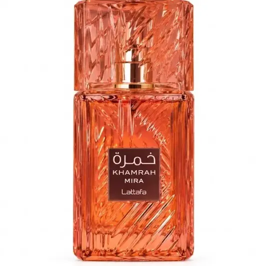 Lattafa Khamrah Mira 2026 fragrance bottle