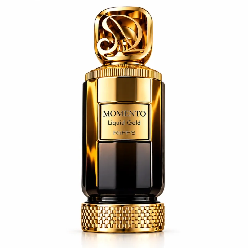 Riiffs Momento Liquid Gold Extrait de Parfum fragrance bottle