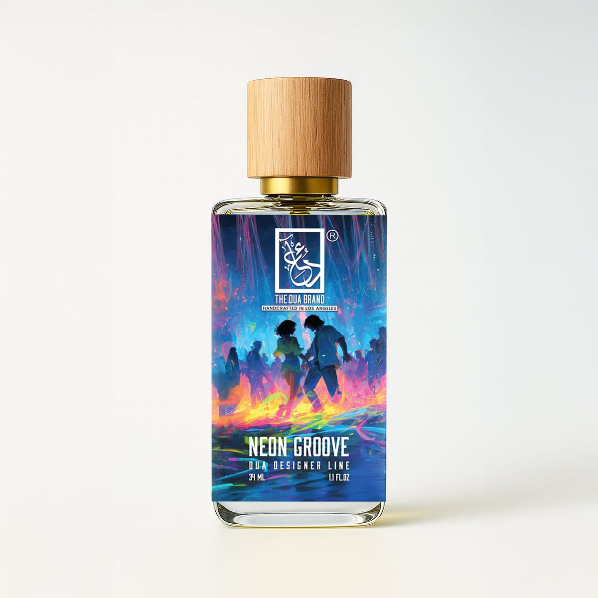 The Dua Brand Neon Groove 2026 fragrance bottle