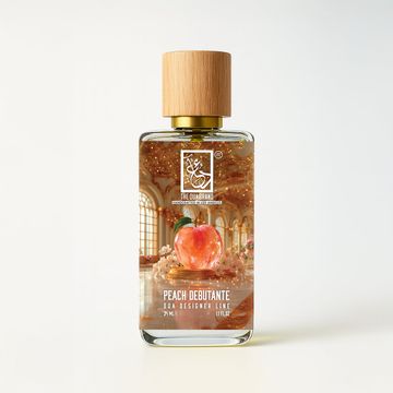 The Dua Brand Peach Debutante 2026 fragrance bottle