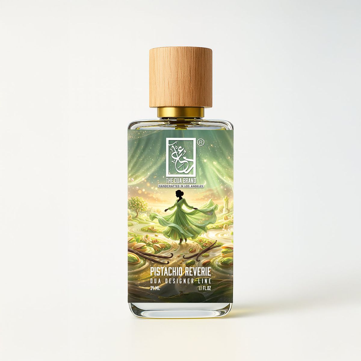 The Dua Brand Pistachio Reverie 2026 fragrance bottle