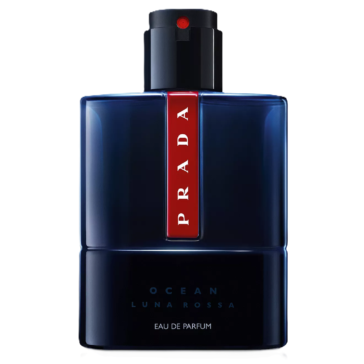 Prada Luna Rossa Ocean Eau de Parfum — bottle on a transparent background