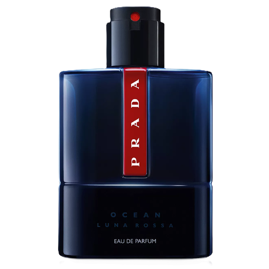 Prada Luna Rossa Ocean Eau de Parfum — bottle on a transparent background