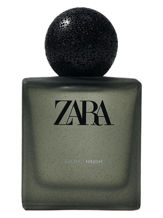 Zara Sacred Hinoki 2026 fragrance bottle