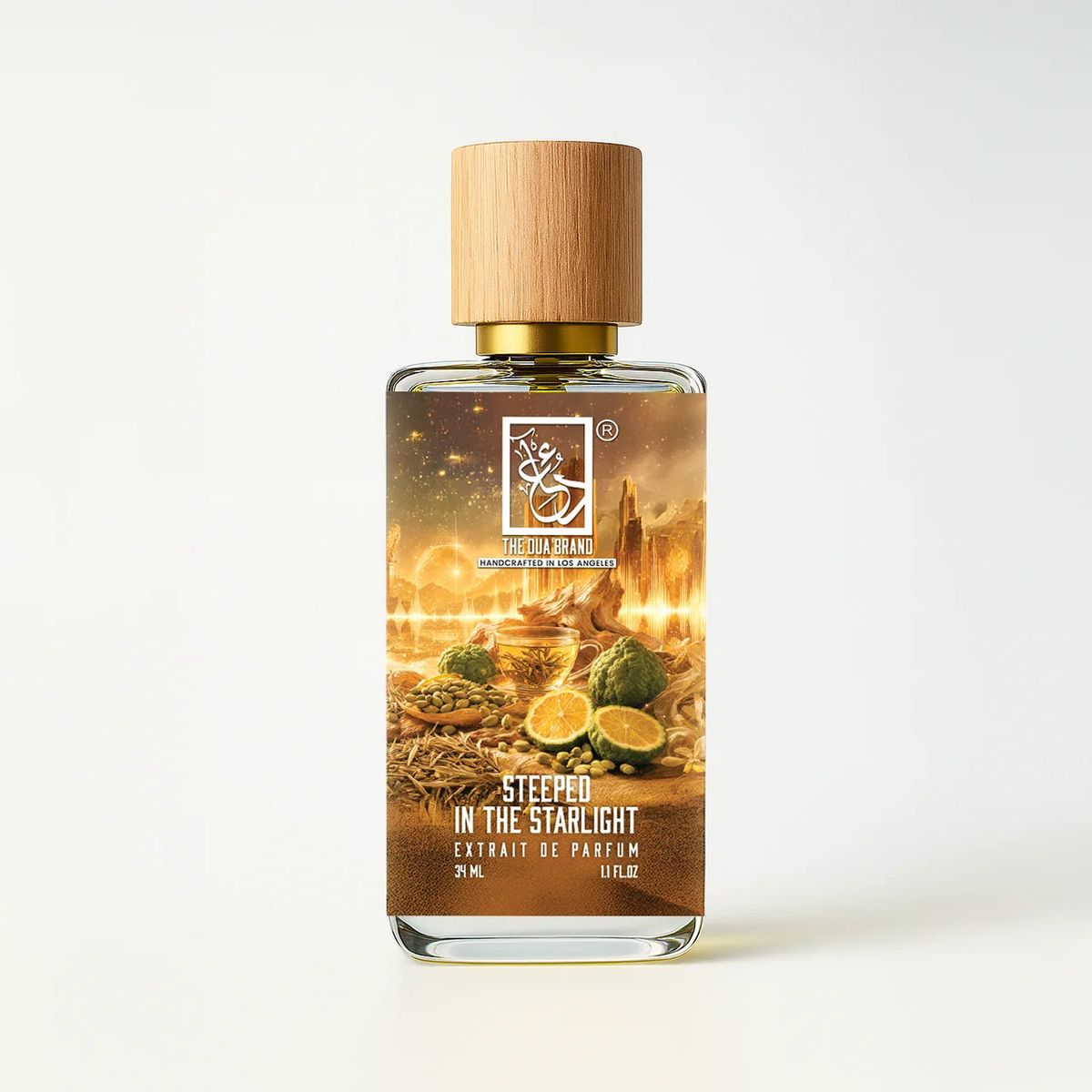 The Dua Brand Steeped In The Starlight 2026 fragrance bottle