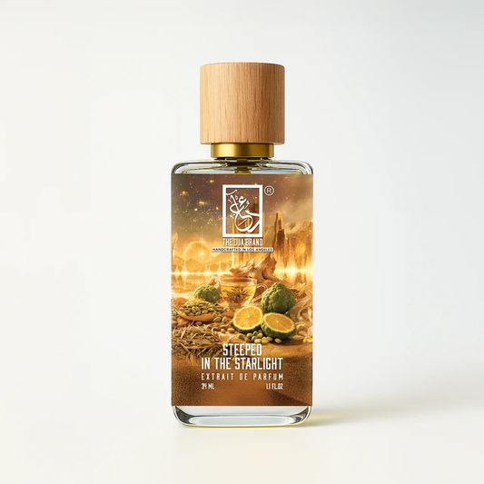 The Dua Brand Steeped In The Starlight 2026 fragrance bottle