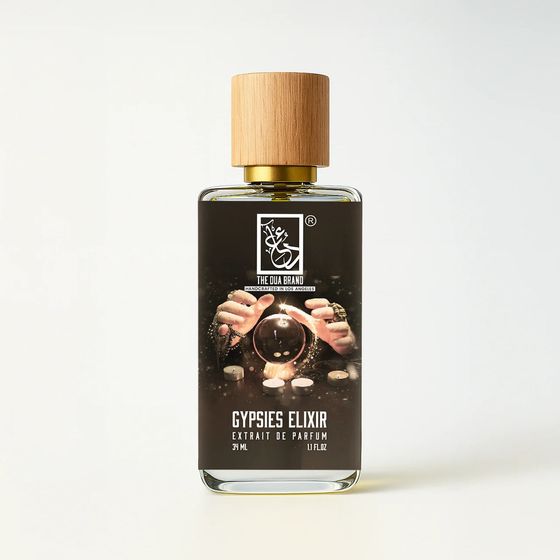The Dua Brand Gypsies Elixir Extrait de Parfum fragrance bottle
