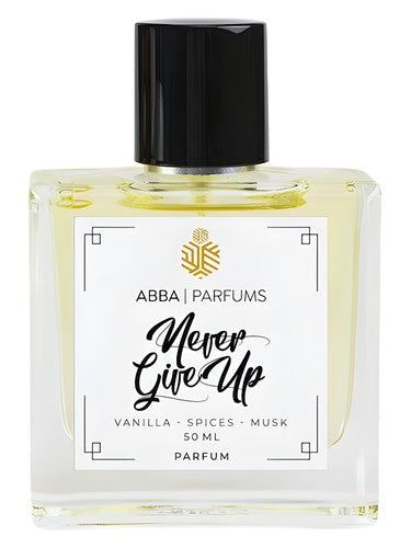 ABBA Parfums Never Give Up fragrance bottle