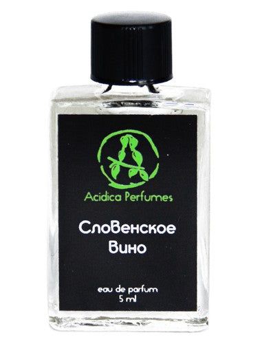 Acidica Perfumes Slovenian Wine fragrance bottle