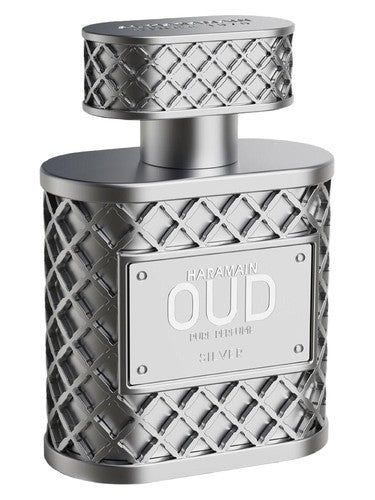 Al Haramain Perfumes Oud Silver fragrance bottle