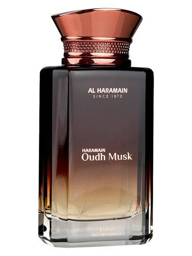 Al Haramain Perfumes Oudh Musk fragrance bottle