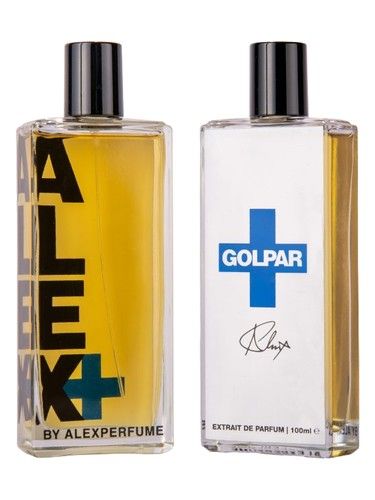 Alex+ Golpar+ fragrance bottle