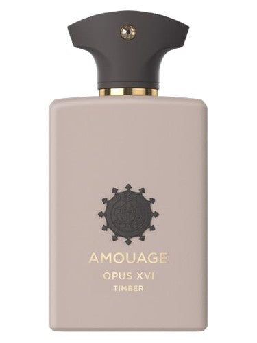 Amouage Opus XVI – Timber fragrance bottle
