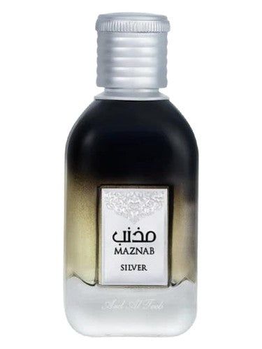 Ard al Teeb Maznab Silver fragrance bottle