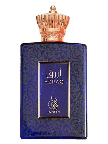 Arif Perfumes Azraq fragrance bottle