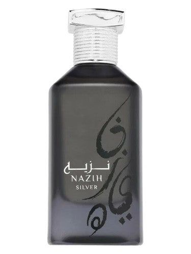 Athoor Al Alam Nazih Silver fragrance bottle