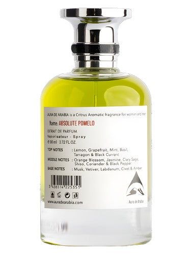 Aura de Arabia Absolute Pomelo fragrance bottle