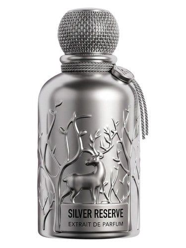 Auraa Desire Silver Reserve fragrance bottle