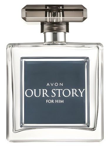 Avon Our Story For Him fragrance bottle