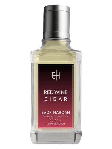Badr Harqan Red Wine Cigar fragrance bottle