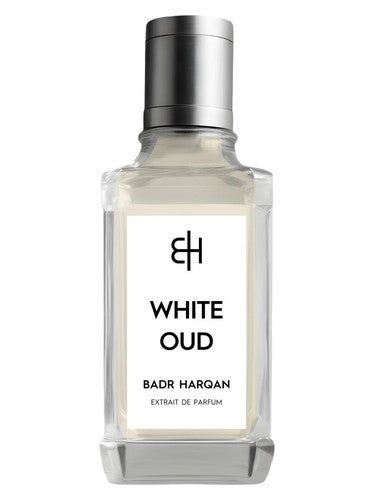 Badr Harqan White Oud fragrance bottle