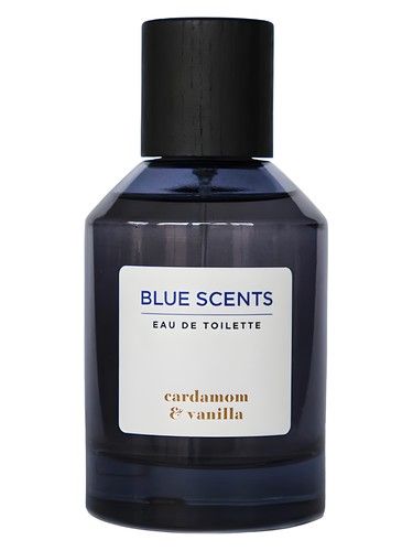 Blue Scents Cardamom & Vanilla fragrance bottle