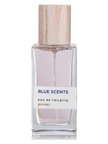 Blue Scents Peony fragrance bottle