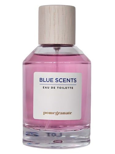 Blue Scents Pomegranate fragrance bottle
